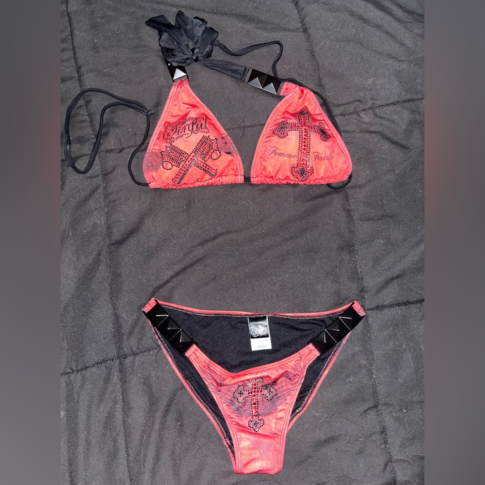 Red Sinful Affliction Bikini.